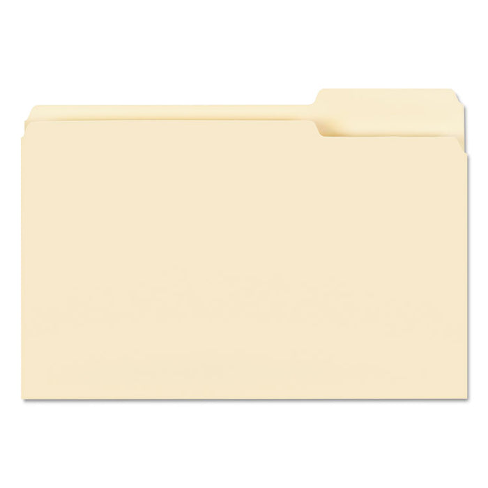 Manila File Folders, 1/3-Cut Tabs: Right Position, Legal Size, 0.75" Expansion, Manila, 100/Box