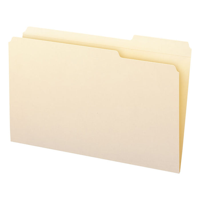 Manila File Folders, 1/3-Cut Tabs: Right Position, Legal Size, 0.75" Expansion, Manila, 100/Box