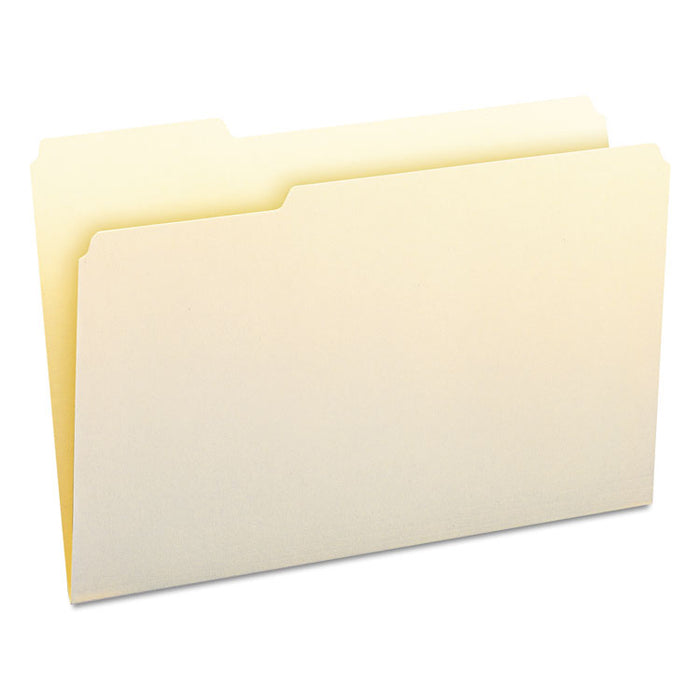 Manila File Folders, 1/3-Cut Tabs: Left Position, Legal Size, 0.75" Expansion, Manila, 100/Box
