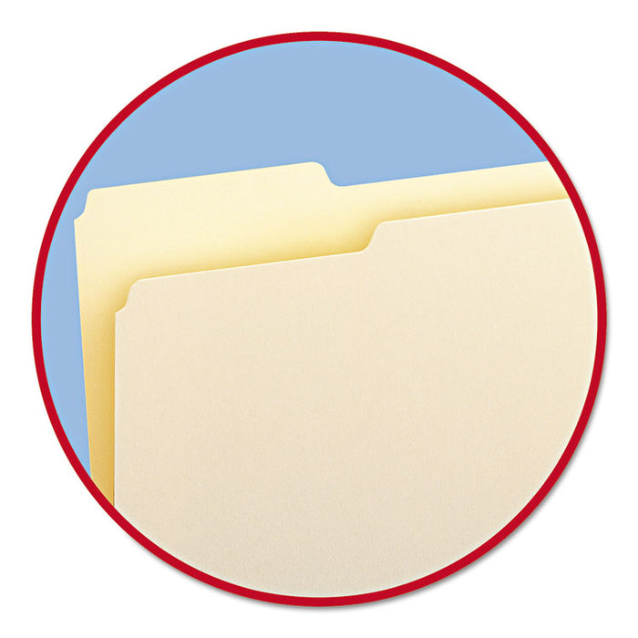 Manila File Folders, 1/3-Cut Tabs: Left Position, Legal Size, 0.75" Expansion, Manila, 100/Box