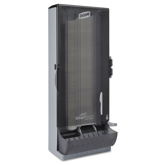 SmartStock Utensil Dispenser, Knife, 10" x 8.78" x 24.75", Smoke