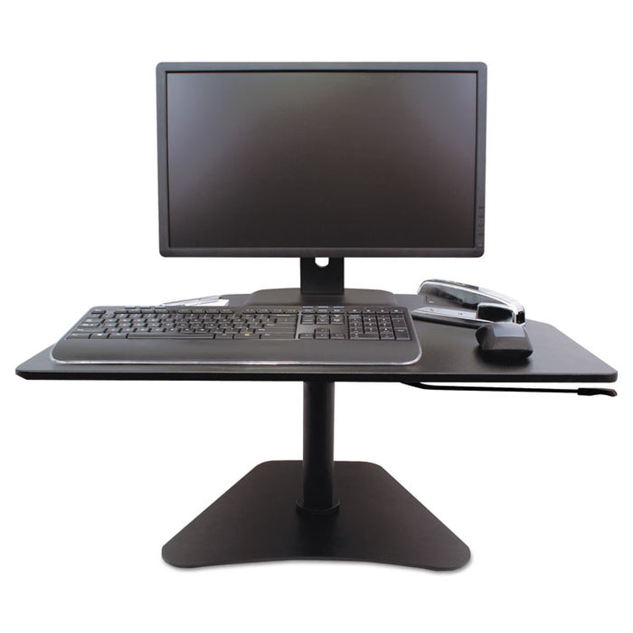 High Rise Adjustable Stand-Up Desk, 28w x 23d x 16.75h, Black