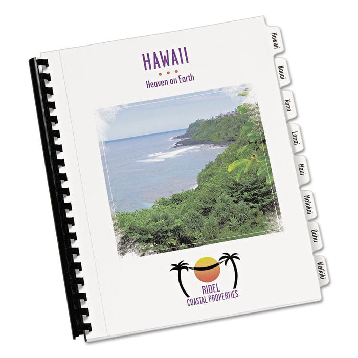 Customizable Print-On Dividers, 8-Tab, Letter, 5 Sets