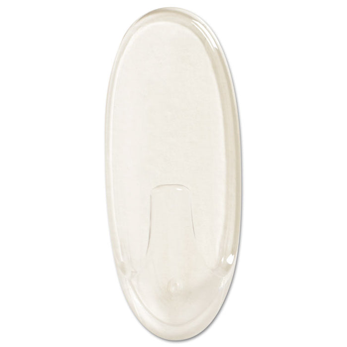 All Weather Hooks and Strips, Plastic, Large, 1 Hooks & 2 Strips/Pack