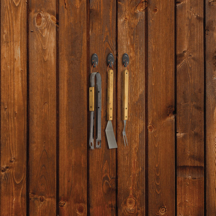 All Weather Hooks and Strips, Plastic, Medium, 2 Hooks & 4 Strips/Pack