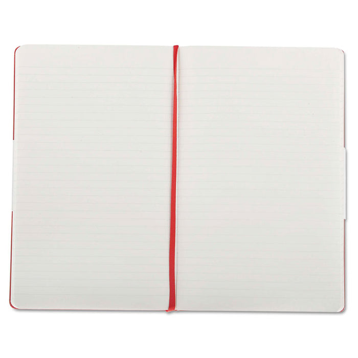 Classic Colored Hardcover Notebook, Narrow Rule, Red Cover, 8.25 x 5, 240 Sheets