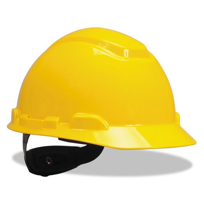 H-700 Series Hard Hat with Four Point Ratchet Suspension, Yellow