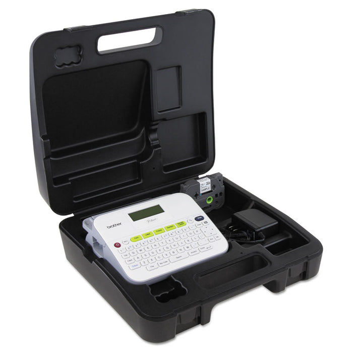 PTD400VP Versatile, Easy-to-Use Label Maker with Carry Case and Adapter, 7.5w x 7d x 2.88h