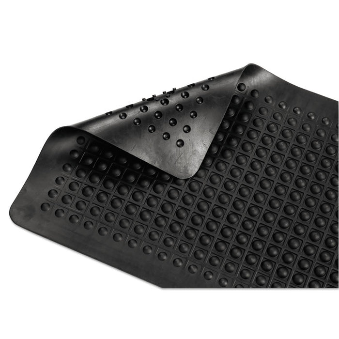 Flex Step Rubber Anti-Fatigue Mat, Polypropylene, 36 x 60, Black