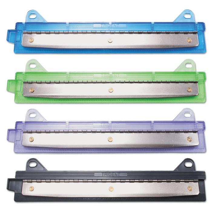 6-Sheet Binder Three-Hole Punch, 1/4" Holes, Assorted Colors