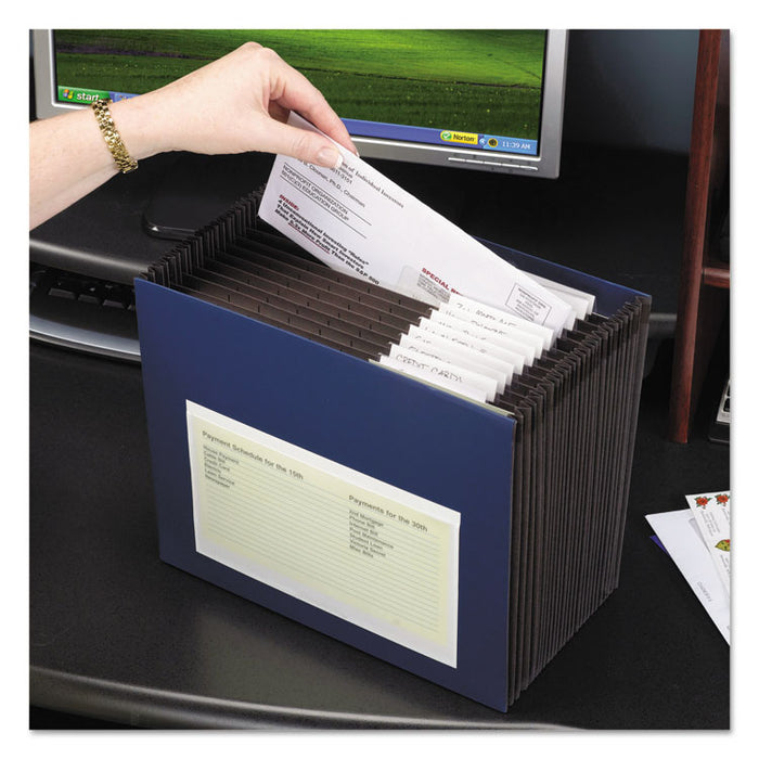 Self-Adhesive Poly Pockets, Top Load, 9 x 5-9/16, Clear, 100/Box