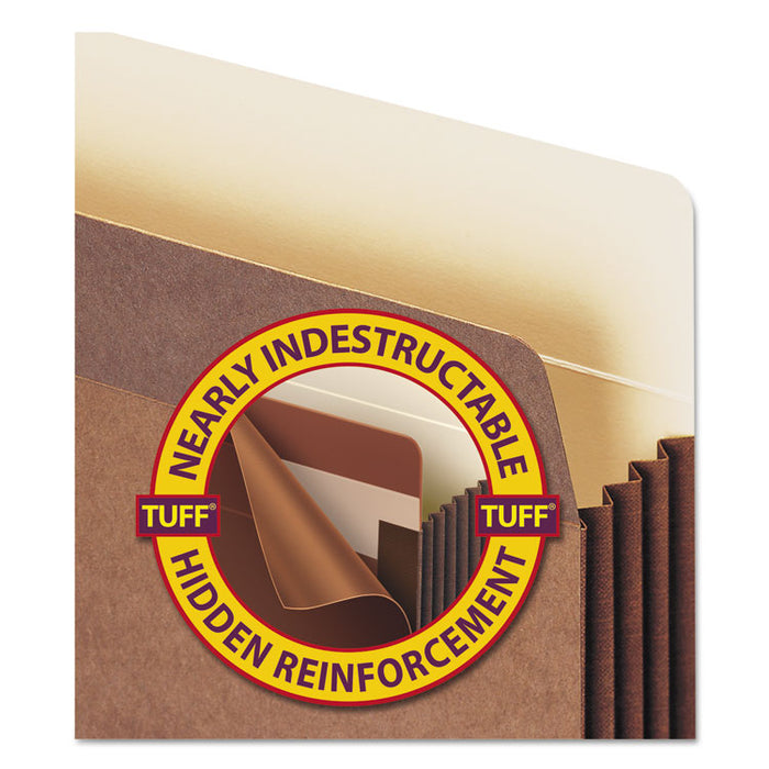 Redrope TUFF Pocket Drop-Front File Pockets w/ Fully Lined Gussets, 3.5" Expansion, Legal Size, Redrope, 10/Box
