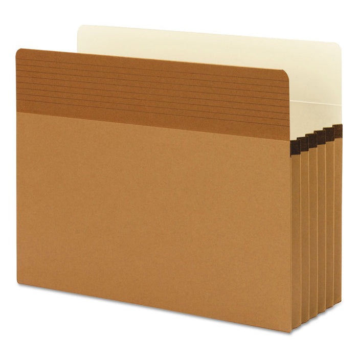 Easy Grip Pockets, 5.25" Expansion, Letter Size, Redrope, 10/Box