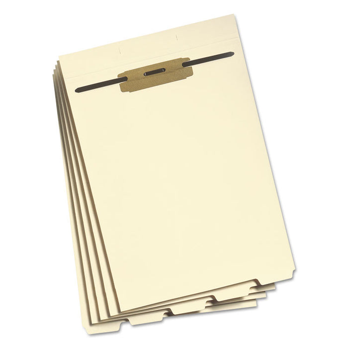 Stackable Folder Dividers with Fasteners, 1/5-Cut End Tab, Letter Size, Manila, 50/Pack
