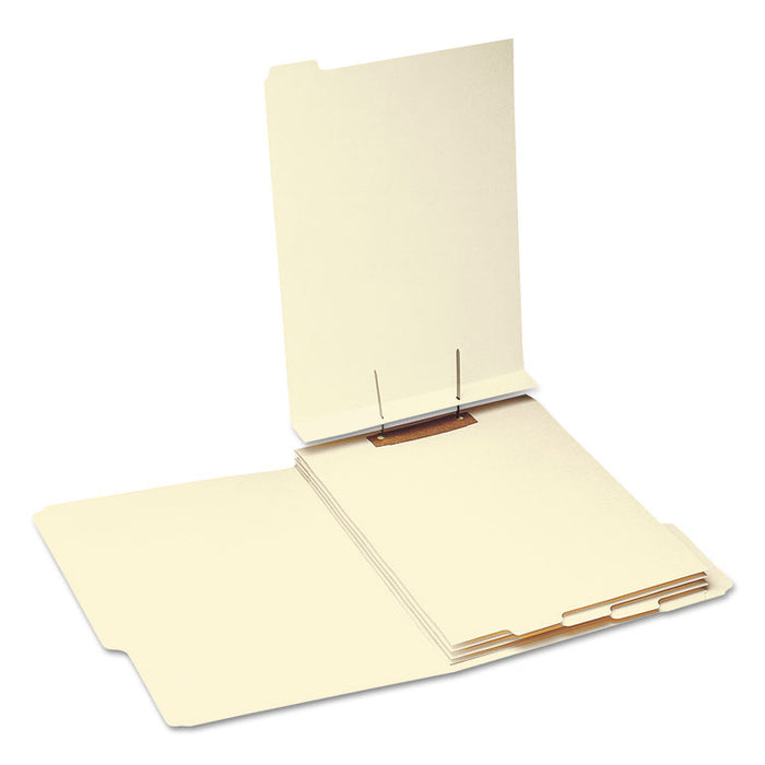 Stackable Folder Dividers with Fasteners, 1/5-Cut End Tab, Letter Size, Manila, 50/Pack