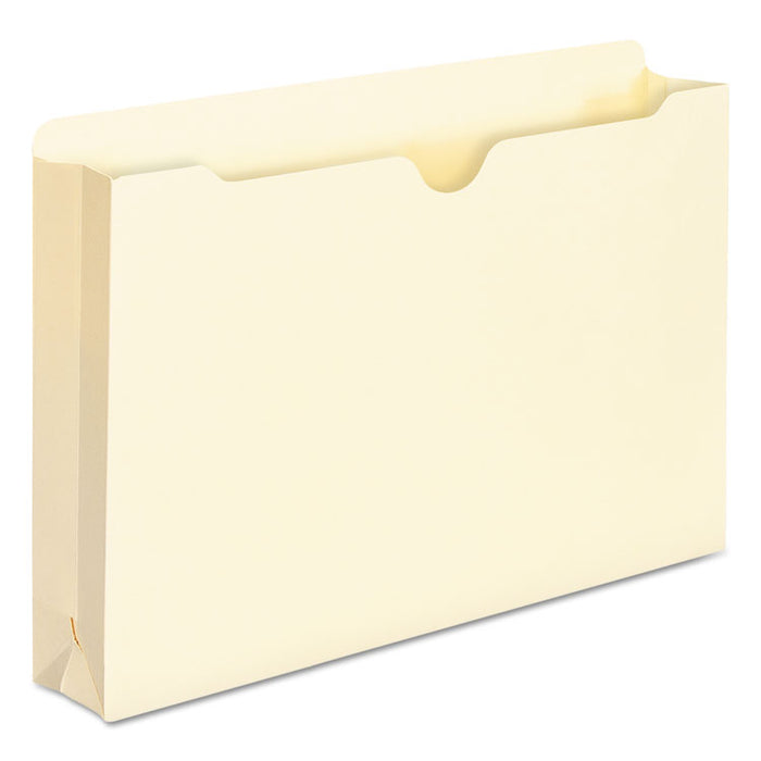 Manila File Jackets, 1-Ply Straight Tab, Legal Size, Manila, 50/Box
