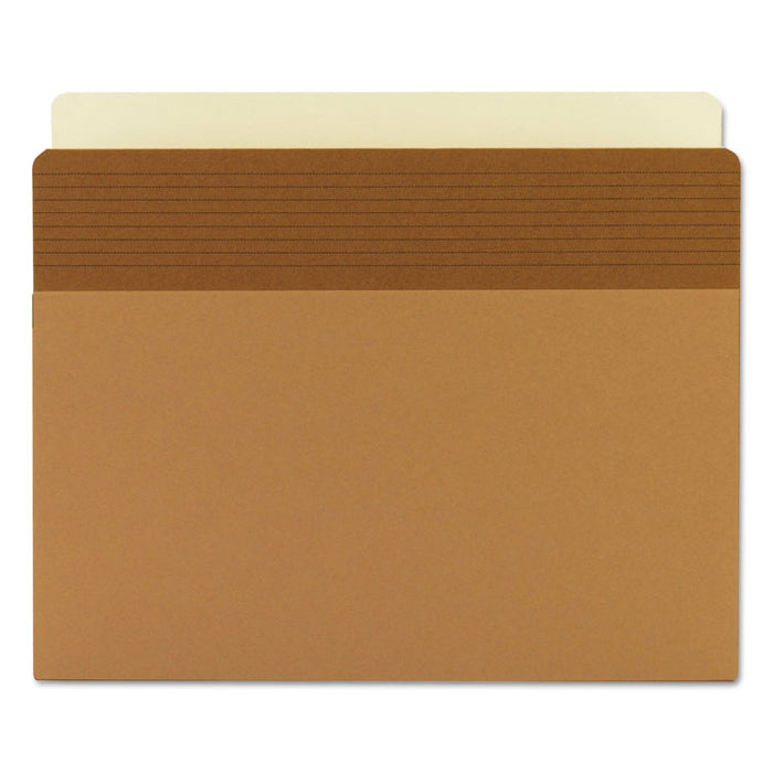 Easy Grip Pockets, 5.25" Expansion, Letter Size, Redrope, 10/Box