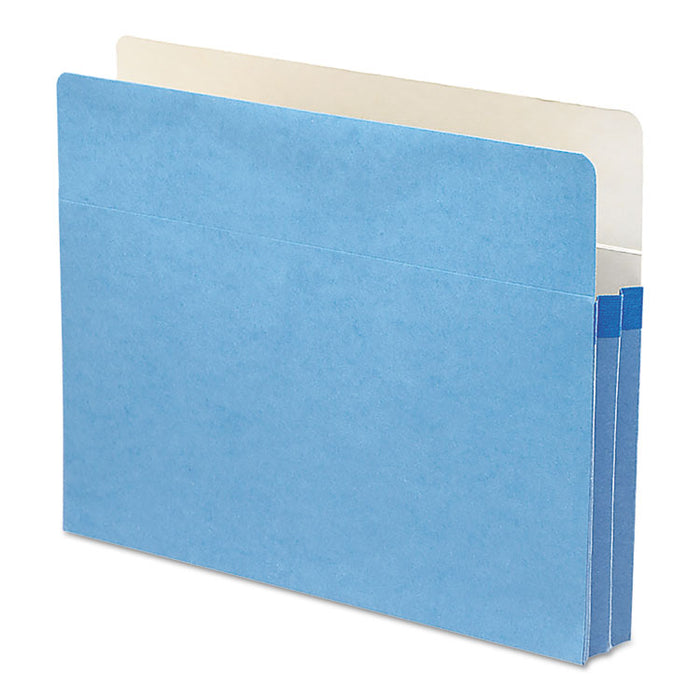 Colored File Pockets, 1.75" Expansion, Letter Size, Blue