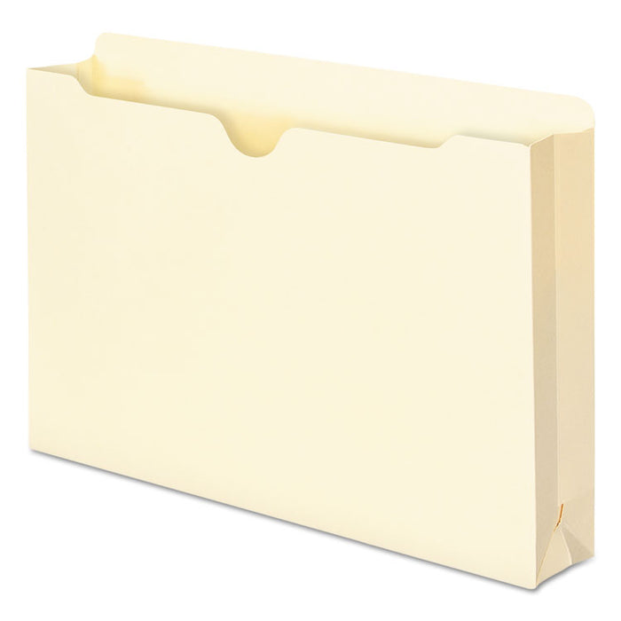 Manila File Jackets, 1-Ply Straight Tab, Legal Size, Manila, 50/Box