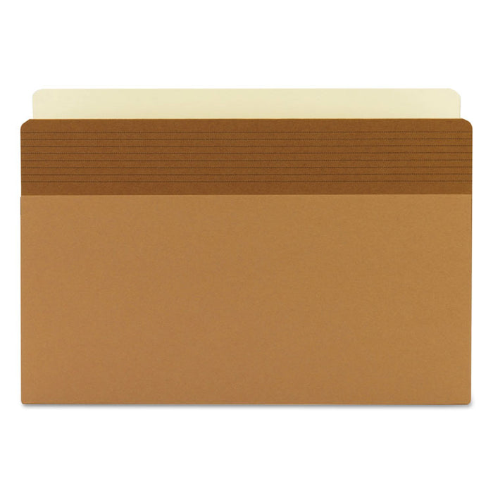 Easy Grip Pockets, 3.5" Expansion, Legal Size, Redrope, 25/Box