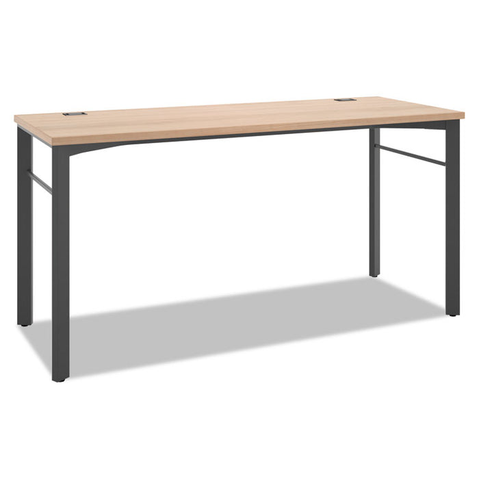 Manage Series Desk Table, 60w x 23.5d x 29.5h, Wheat