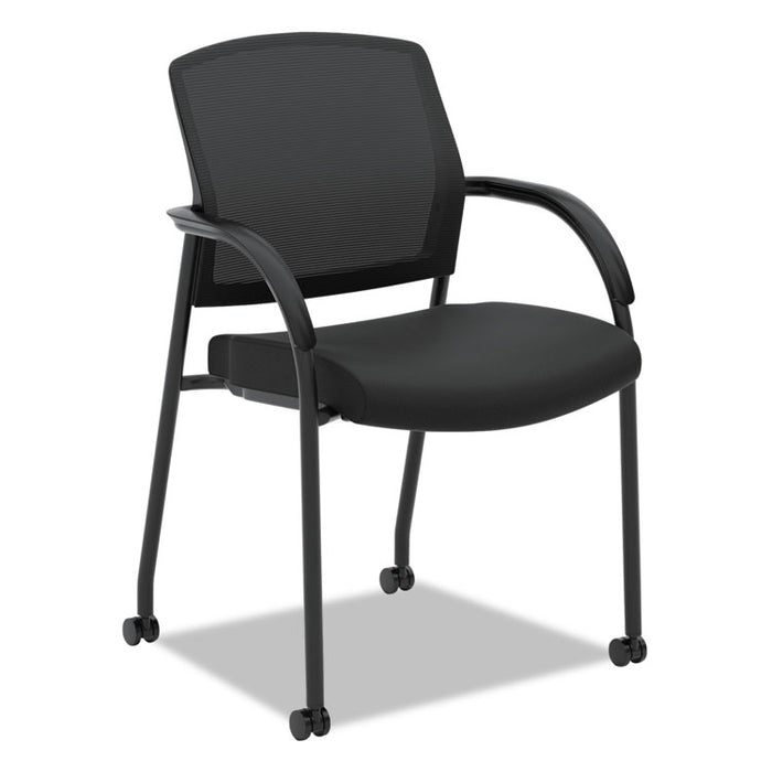 Lota Series Guest Side Chair, 23" x 24.75" x 34.5", Black