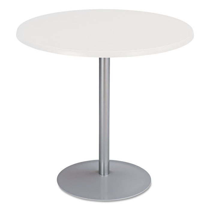 Entourage Table Base, 18" Dia. x 29h, Silver