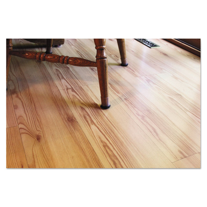 Like New Solutions, Floor Savers, Round, 1.38" Diameter, Clear/Gray, 8/Pack