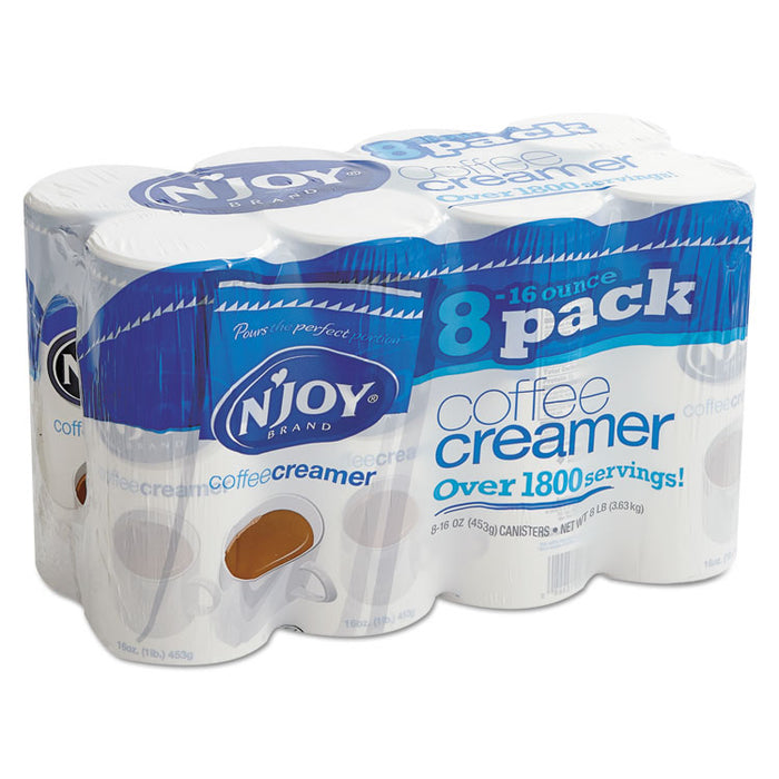 Non-Dairy Coffee Creamer, 16 oz Canister, 8/Carton