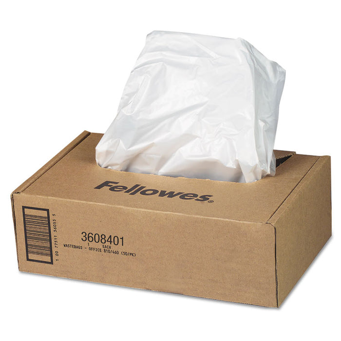 Shredder Waste Bags, 16-20 gal Capacity, 50/Carton