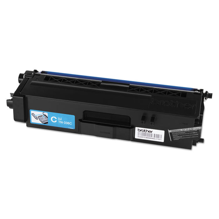 TN336C High-Yield Toner, 3,500 Page-Yield, Cyan