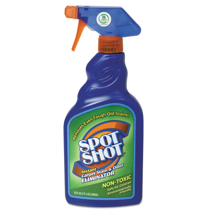 Spot Shot Instant Carpet Stain & Odor Eliminator, 22oz Spray Bottle, 6/Carton