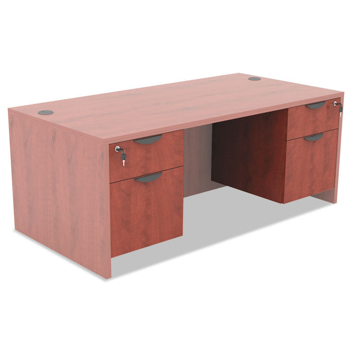 Alera Valencia Series Hanging Pedestal File, Left/Right, 2-Drawer: Box/File, Legal/Letter, Cherry, 15.63 x 20.5 x 19.25