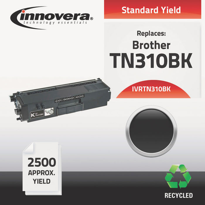 Remanufactured Black Toner, Replacement for TN310BK, 2,500 Page-Yield