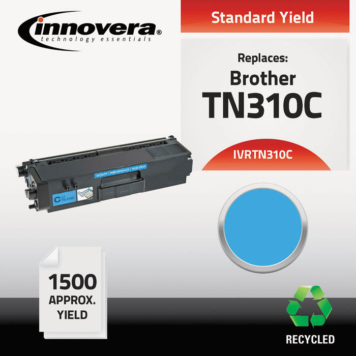 Remanufactured Cyan Toner, Replacement for TN310C, 1,500 Page-Yield