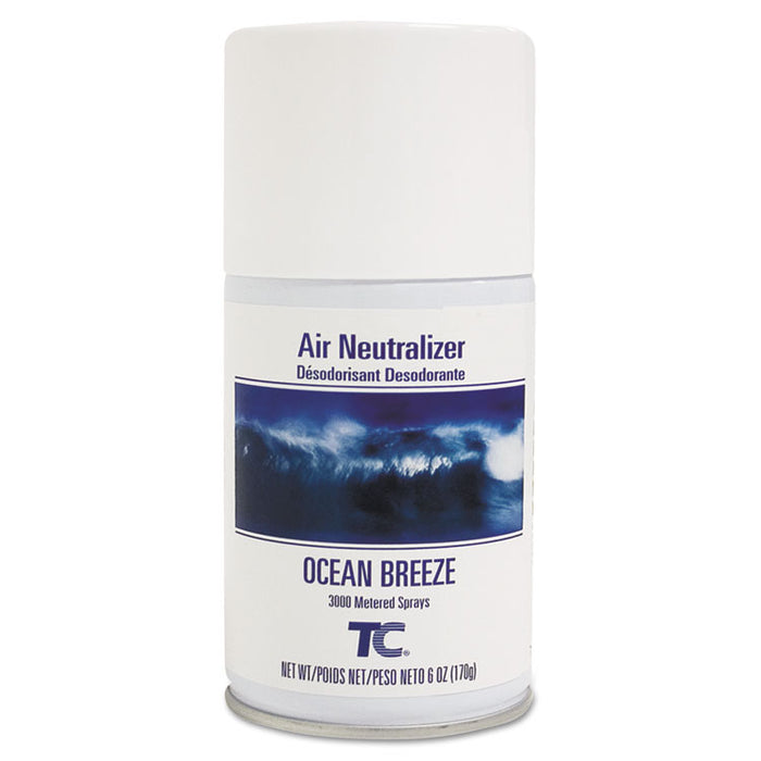 TC Standard Aerosol Refill, Ocean Breeze, 6 oz, 12/Carton