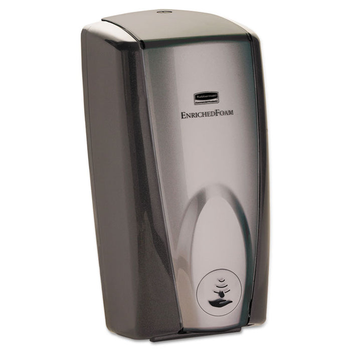 AutoFoam Touch-Free Dispenser, 1100 mL, 5.2" x 5.25" x 10.9", Black/Gray Pearl