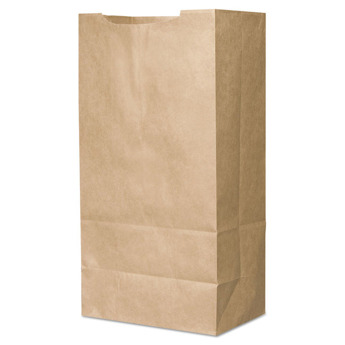 Grocery Paper Bags, 66 lbs Capacity, 1/4 BBL, 12"w x 7"d x 21.75"h, Kraft, 250 Bags