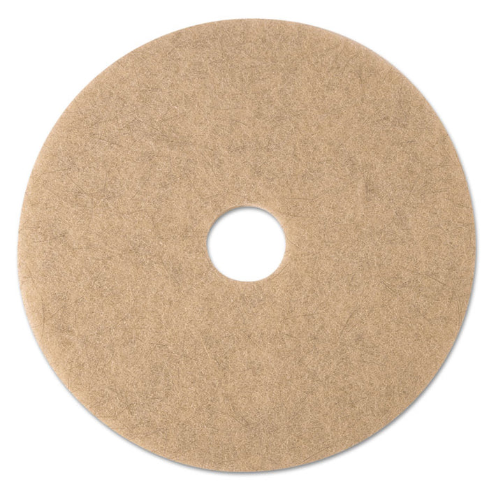 Ultra High-Speed Natural Blend Floor Burnishing Pads 3500, 24" Dia., Tan, 5/CT