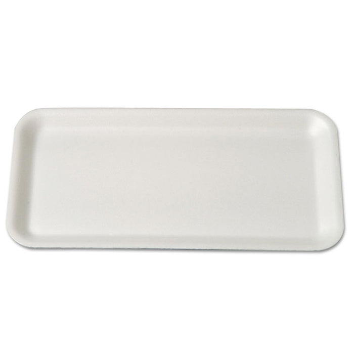 Supermarket Trays, Foam, White, 10 3/4 x 5 3/4 x 1/2