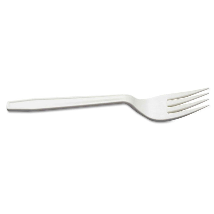 Harvest Pro Starch Disposable Fork, Natural Starches/Plastic, Tan, 6", 1000/CT