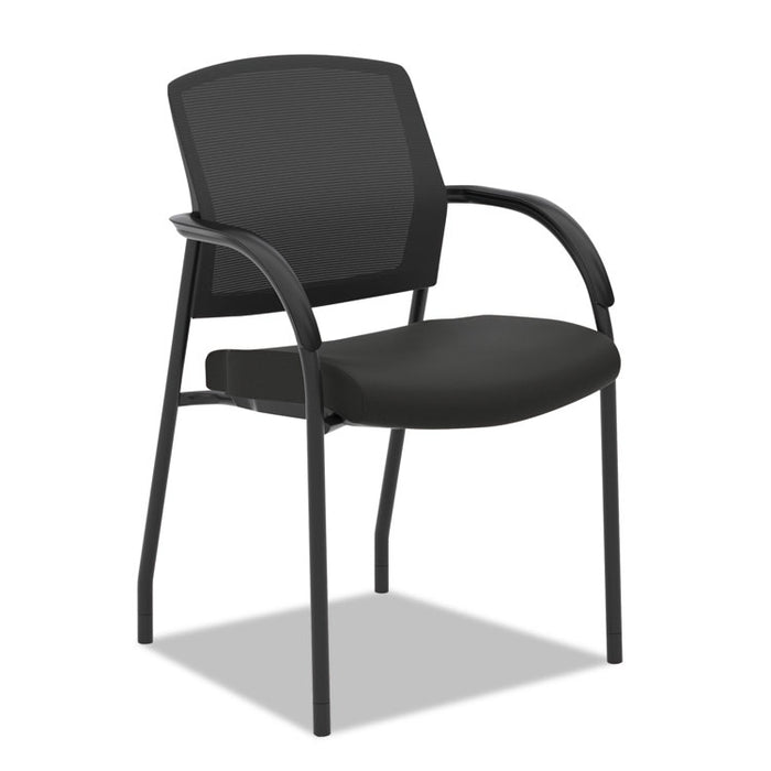 Lota Series Guest Side Chair, 23" x 24.75" x 34.5", Black