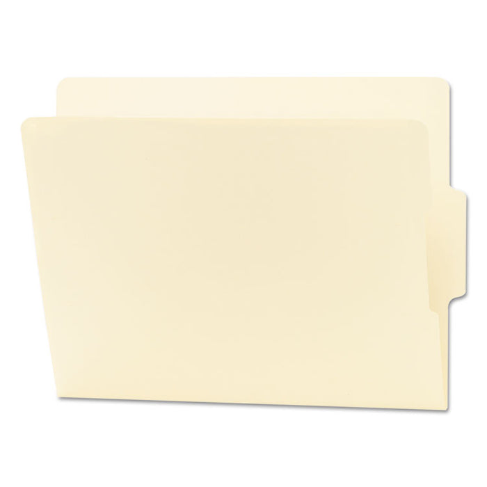 Heavyweight Manila End Tab Folders, 9" High Front, 1/3-Cut Tabs: Center, Letter Size, 0.75" Expansion, Manila, 100/Box