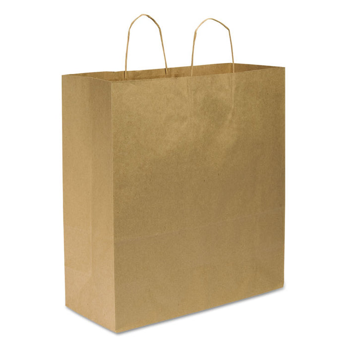 Shopping Bags, 18" x 18.75", Kraft, 200/Carton