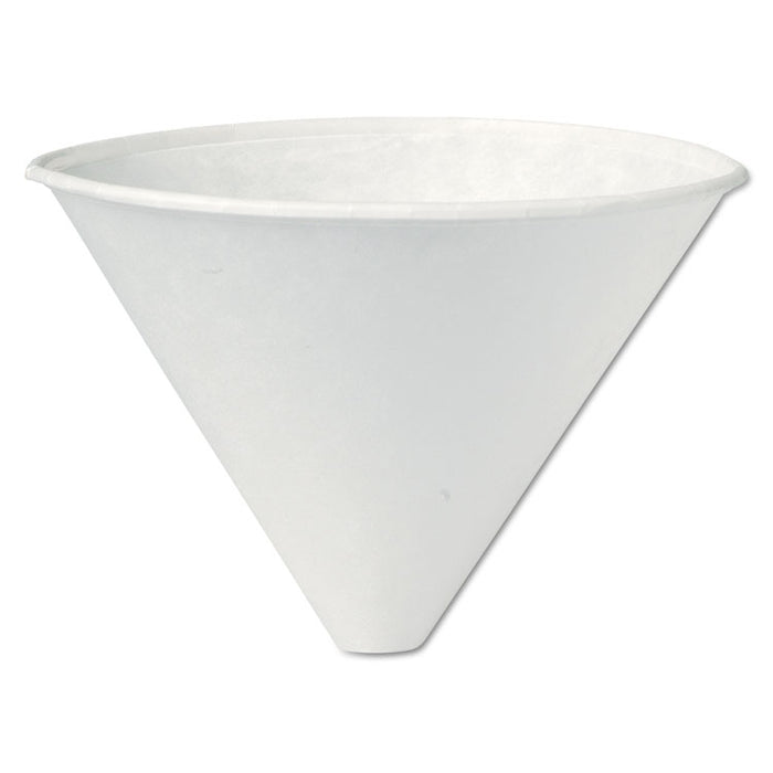 Funnel-Shaped Medical and Dental Cups, Treated Paper, 6 oz, 250/Bag, 10/Carton