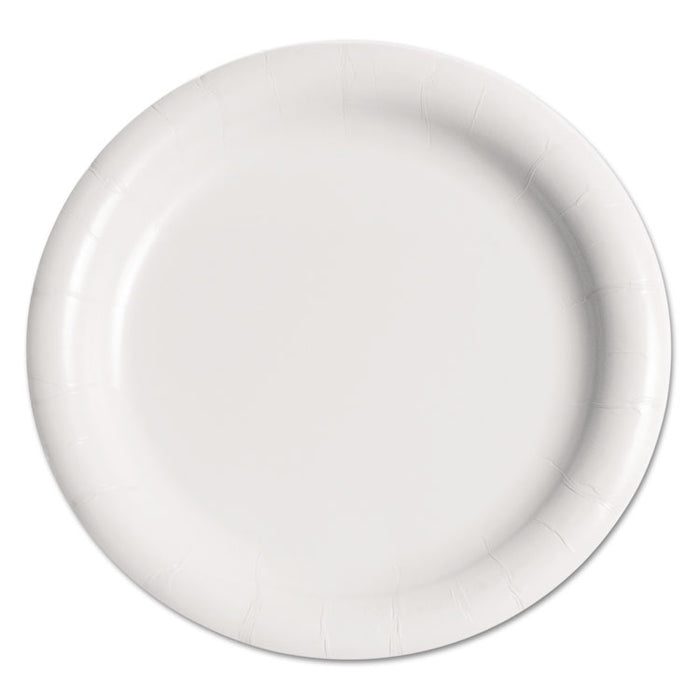 Bare Eco-Forward Clay-Coated Mediumweight Paper Plate, 9" dia, White, 125/Pack, 4 Packs/Carton