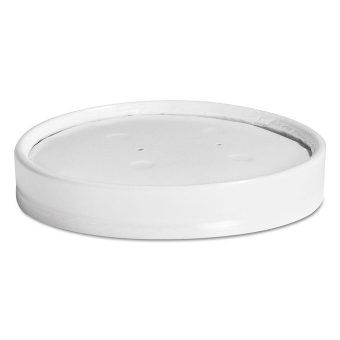 Vented Paper Lids, Fits 8 oz to 16 oz Cups, White, 25/Sleeve, 40 Sleeves/Carton