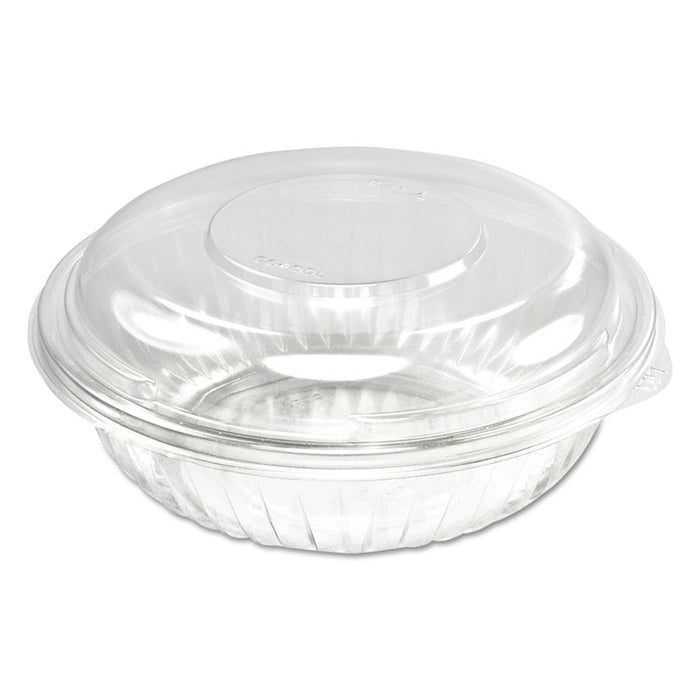 PresentaBowls Bowl/Lid Combo-Paks, 24 oz, Clear, 63/Pack, 4 Packs/CT