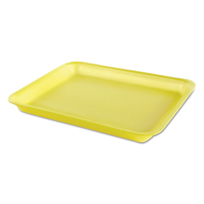Processor/Heavy Supermarket Tray, Yellow, 10-1/2x8-1/4x1-1/8, 100/Bag, 4/CT