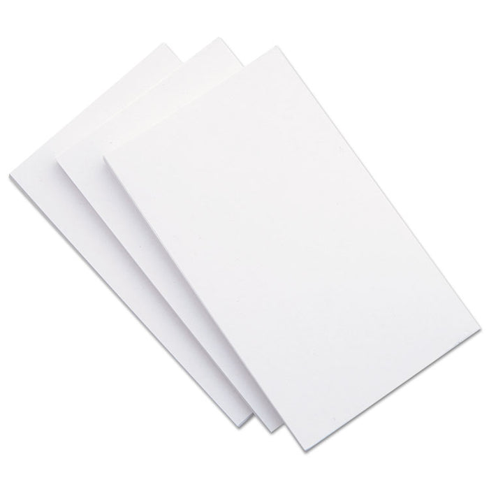 Unruled Index Cards, 5 x 8, White, 500/Pack